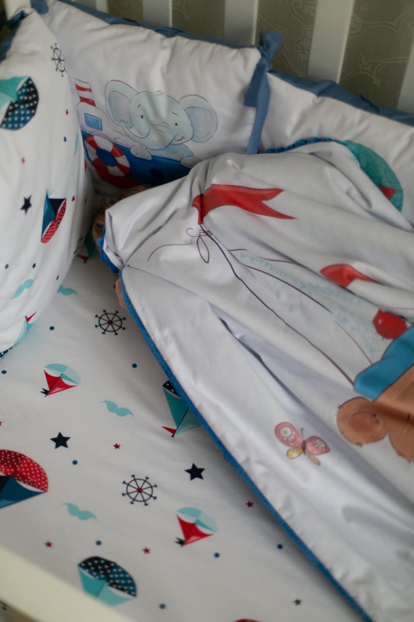 Marine Baby Boy Bedding Set