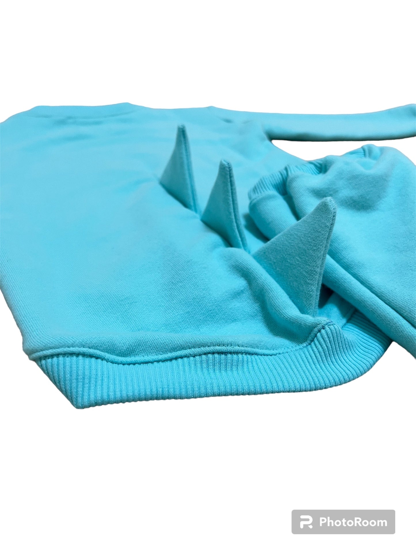 Matching set Unisex Turquoise with Gnome embroidery Short Sleeve T-shirt