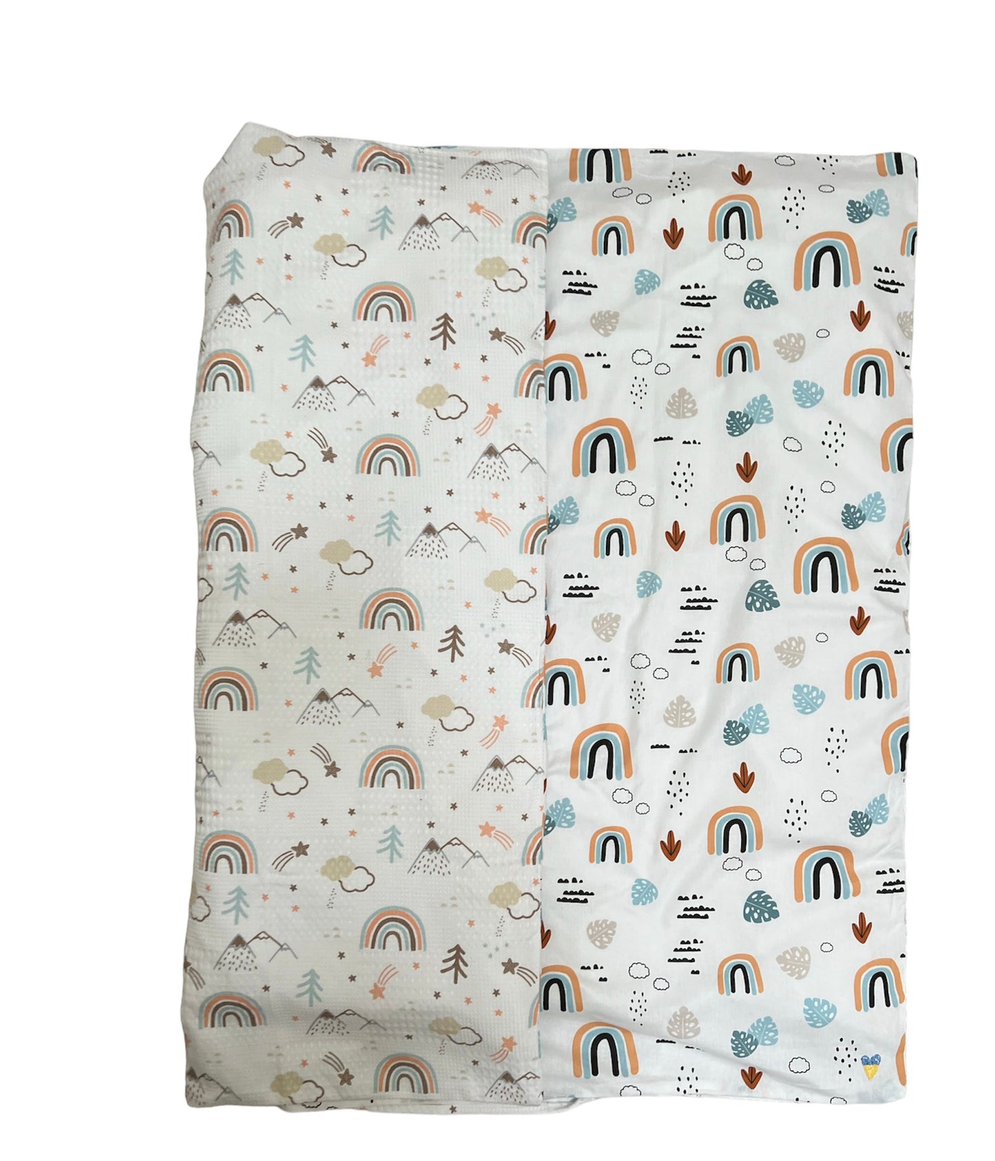 Rainbow Baby duvet cover, baby blanket, waffle blanket, cotton blanket, New born gift
