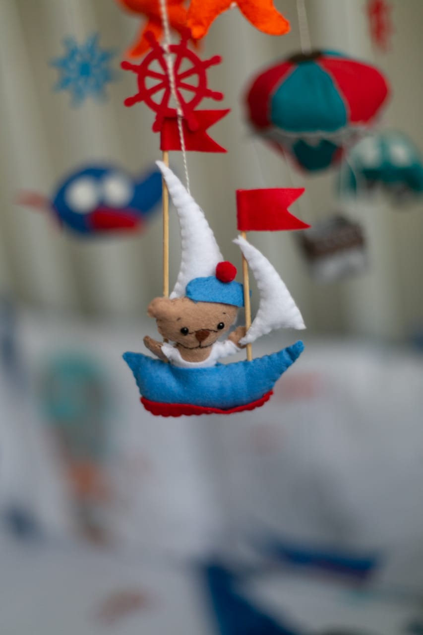 Marine Baby Boy Bedding Set