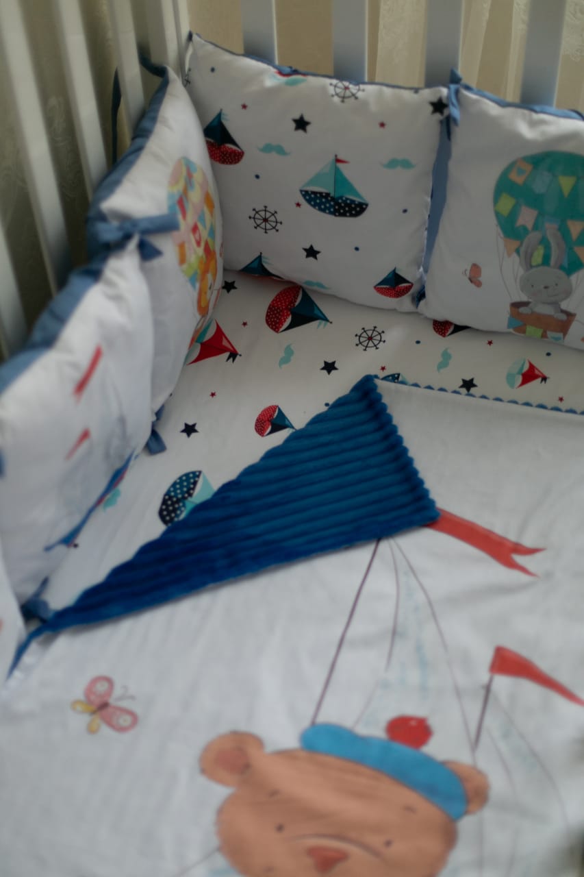 Marine Baby Boy Bedding Set