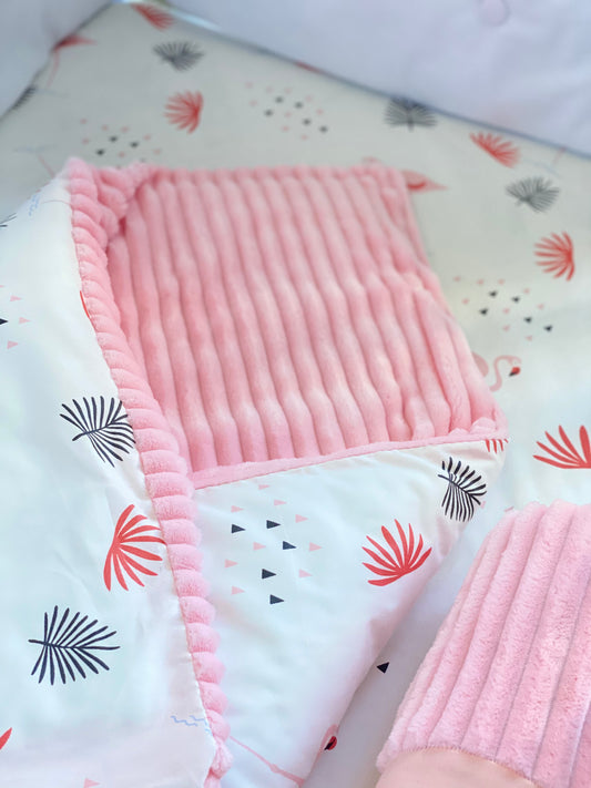 Flamingo baby blanket