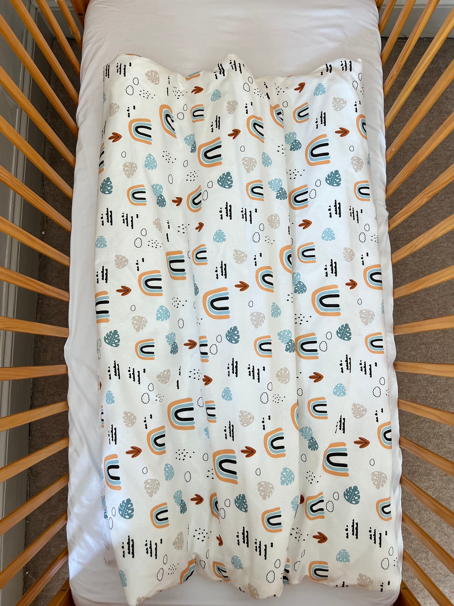 Rainbow Baby duvet cover, baby blanket, waffle blanket, cotton blanket, New born gift