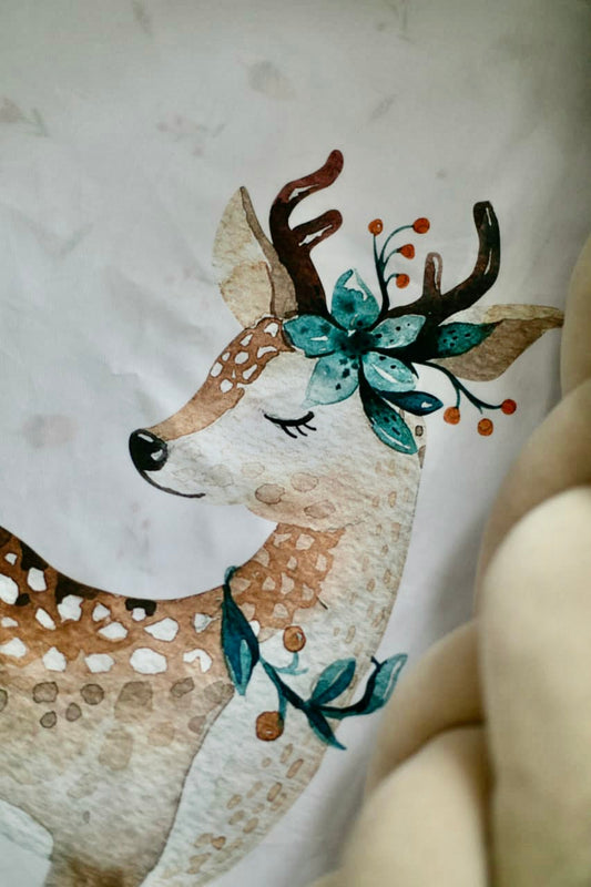 Wooden pattern baby blanket