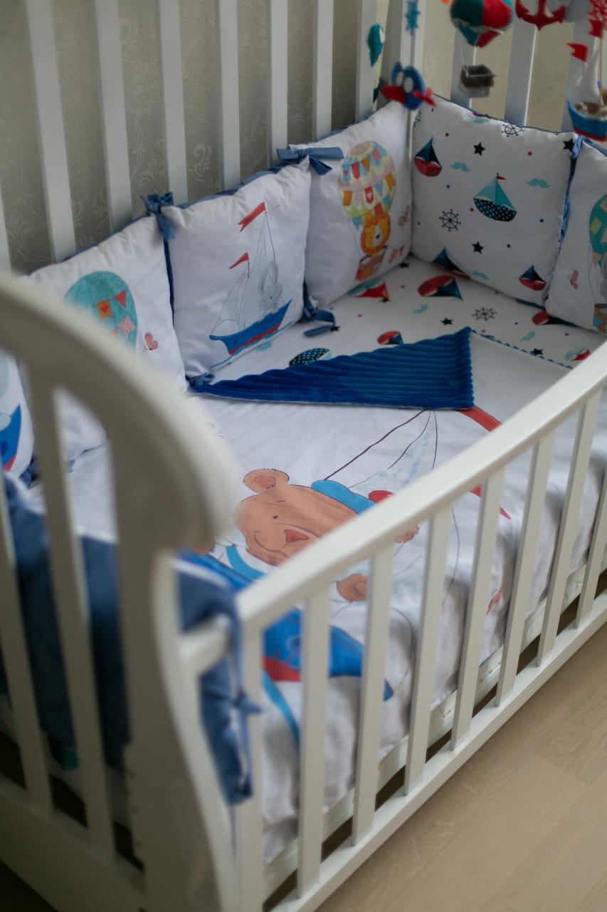 Marine Baby Boy Bedding Set